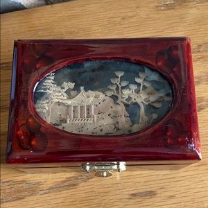 Vintage Asian Inspired Jewelry Box Unique